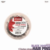 ANNIE Black Hair Pins 1¾inches-crimped 300pcs