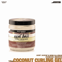 AUNT JACKIE'S CURLS & COILS Coco Curl Boss Coconut Curling Gel 15oz