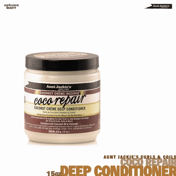 AUNT JACKIE'S CURLS & COILS Coco Repair Coconut Creme Deep Conditioner 15oz