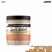 AUNT JACKIE'S CURLS & COILS Don't Shrink Flaxseed Elongating Curling Gel 15oz