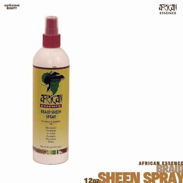 African Essence Braid Sheen Spray - 12oz Spray