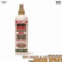 African Royale BRX Braid and Extensions Sheen Spray, 12 oz