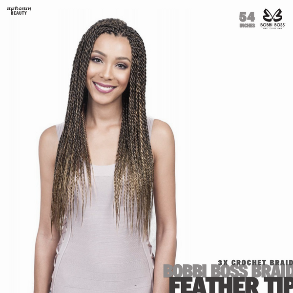 Bobbi Boss FEATHER TIP Pre-Stretched Braid 3X 54 Inches