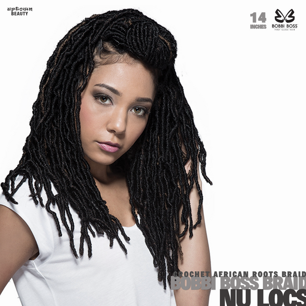 Bobbi Boss Synthetic Hair Crochet Braids African Roots Braid Collection Nu Locs 14 inch