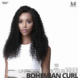 Bobbi Boss Unprocessed Virgin Human Hair Bundle Weave BOSS BUNDLE # Bohemian Curl #10 inches