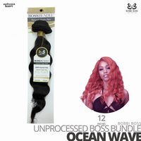 Bobbi Boss Unprocessed Virgin Human Hair Bundle Weave BOSS BUNDLE # Ocean Wave #12 inches