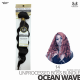 Bobbi Boss Unprocessed Virgin Human Hair Bundle Weave BOSS BUNDLE # Ocean Wave #14 inches