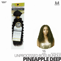 Bobbi Boss Unprocessed Virgin Human Hair Bundle Weave BOSS BUNDLE # Pineapple Deep #16 inches