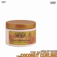 Cantu Shea Butter for Natural Hair Leave in Coconut Curling Cream 12 Oz