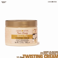Creme Of Nature Pure Honey Twisting Cream 11.5 Ounce Jar (340ml)
