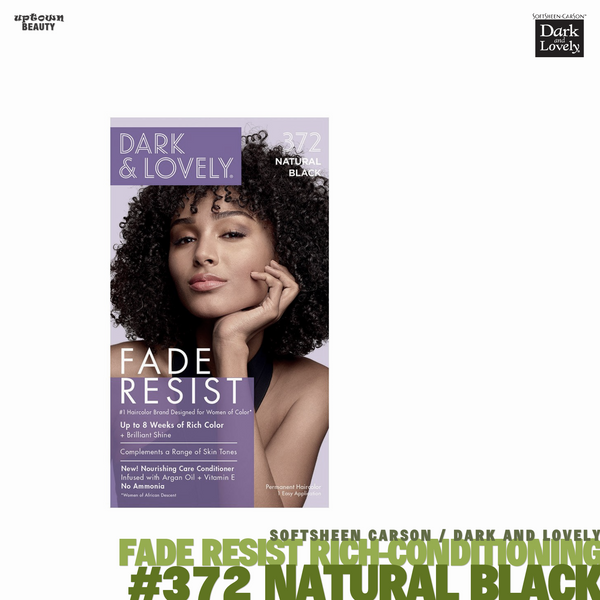 Dark and Lovely Fade Resist Rich Conditioning Hair Color #372 Natural Black