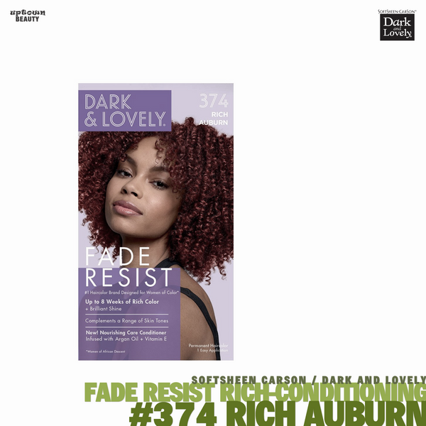 Dark and Lovely Fade Resist Rich Conditioning Hair Color #374 Rich Auburn