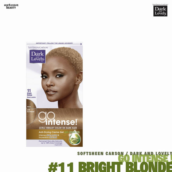 Dark and Lovely Go Intense Ultra Vibrant Color on Dark Hair #11 Bright Blonde