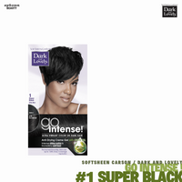 Dark and Lovely Go Intense Ultra Vibrant Color on Dark Hair #1 Super Black