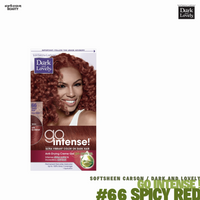 Dark and Lovely Go Intense Ultra Vibrant Color on Dark Hair #66 Spicy Red