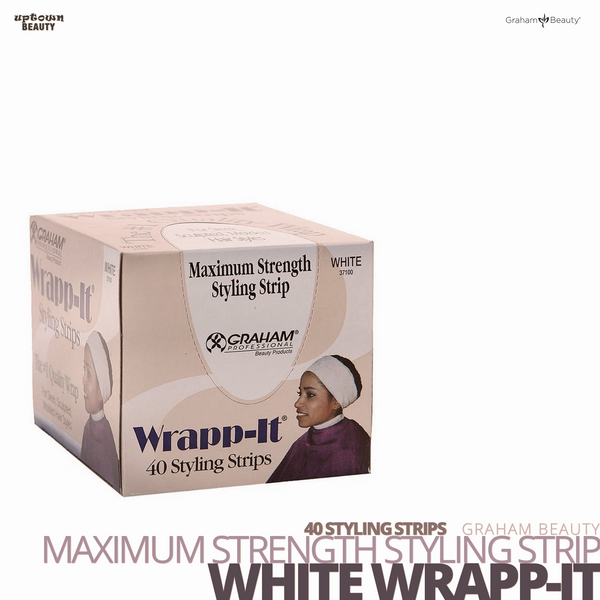 GRAHAM BEAUTY Maximum Strength Styling Strip Wrapp-it #White #40 Styling Strips