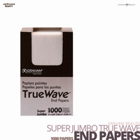 GRAHAM BEAUTY Super Jumbo True Wave End Papers 1000 papers 3 x 4.25 inches