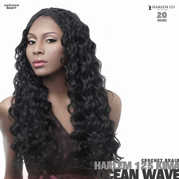 Harlem125 Synthetic Crochet Hair Kima Braid - OCEAN WAVE 20 inch