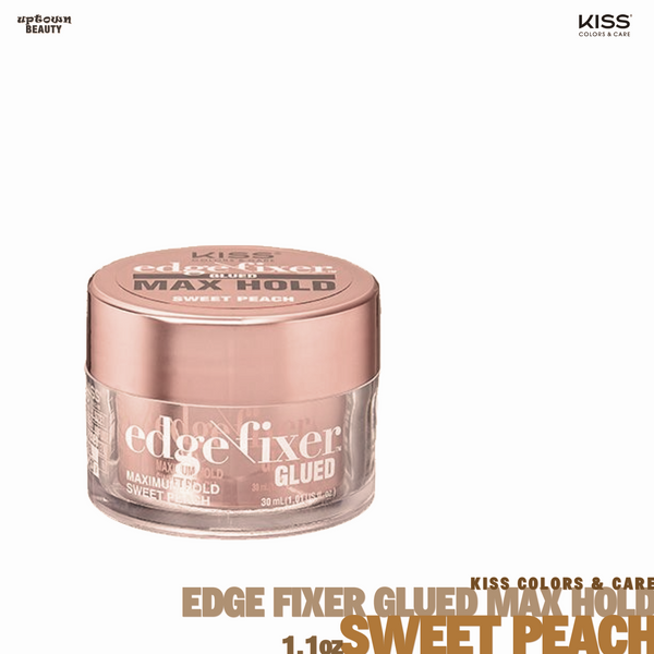 KISS Edge Fixer Glued Maximum Hold Sweet Peach 1oz