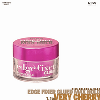 KISS Edge Fixer Glued Maximum Hold Very Cherry 1oz