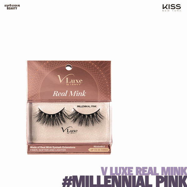 KISS V Luxe by I Envy Real Mink #-Millennial Pink