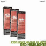 L'Oreal Excellence HiColor Highlights Red Highlights for Dark Hair Only 1.2oz