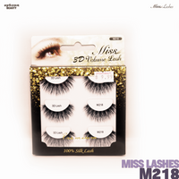 Miss Lashes 3D Volume False Eyelash - M218-3PCS