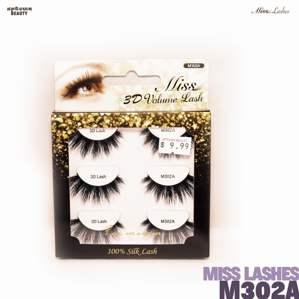 Miss Lashes 3D Volume False Eyelash - M302A-3PCS