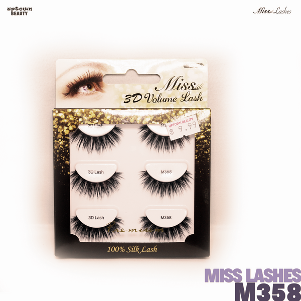 Miss Lashes 3D Volume False Eyelash - M358-3PCS