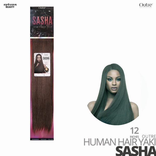 OUTRE 100% Human Weave Hair Yaki SASHA-#12 inches