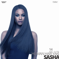 OUTRE 100% Human Weave Hair Yaki SASHA-#14 inches