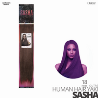 OUTRE 100% Human Weave Hair Yaki SASHA-#18 inches