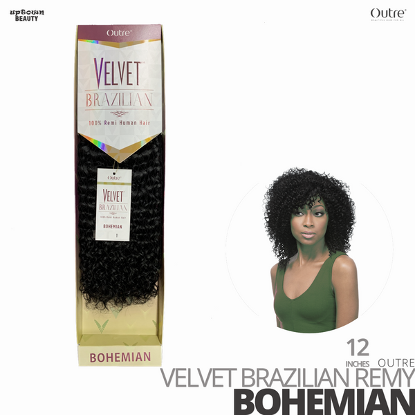 OUTRE 100% Remy Human Weave Hair VELVET Brazilian # Bohemian #12 inches