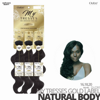 OUTRE Human Bundle- My Tresses Gold Label -# Boho Deep 16-18-20 inches