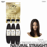 OUTRE Human Bundle- My Tresses Gold Label -# Natural Straight 12-14-16 inches