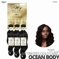 OUTRE Human Bundle- My Tresses Gold Label -# Ocean Body 16-18-20 inches