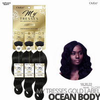OUTRE Human Bundle- My Tresses Gold Label -# Ocean Body 18-20-22 inches