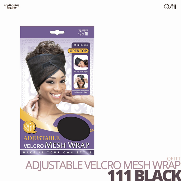 QFITT - Adjustable Velcro Mesh Wrap #111 Black