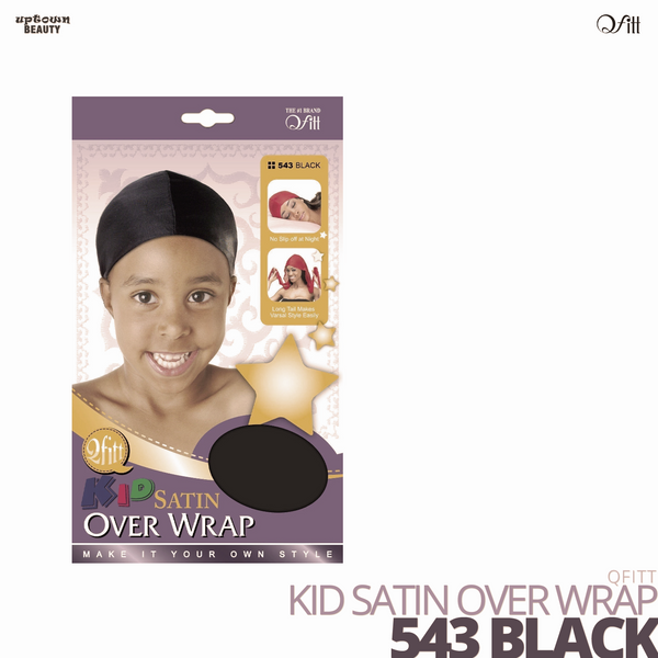 QFITT - Kid Satin Over Wrap #543 Black