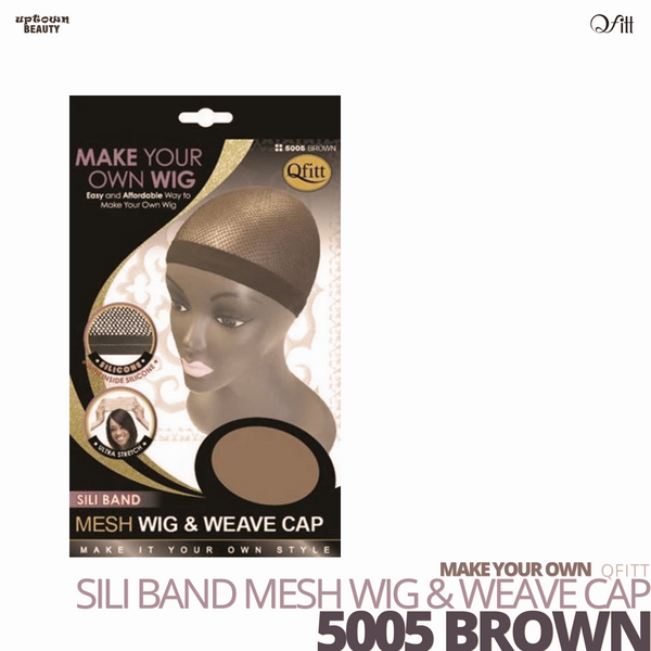 QFITT - Make Your Own Sili Band Mesh Wig & Weave Cap #5005 Brown