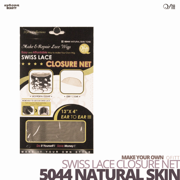 QFITT - Make Your Own Swiss Lace Closure Net #5044 Natural Skin Tone