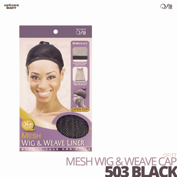 QFITT - Mesh Wig & Weave Cap #503 Black