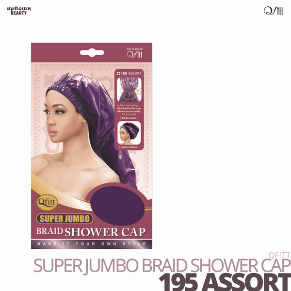 QFITT - Super Jumbo Braid Shower Cap #195 Assort