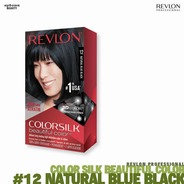 REVLON Color-silk Beautiful Color Permanent Color #12 Natural Blue Black