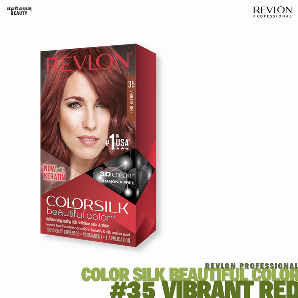 REVLON Color-silk Beautiful Color Permanent Color #35 Vibrant Red