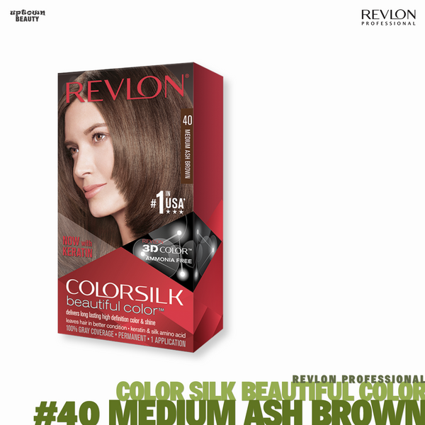 REVLON Color-silk Beautiful Color Permanent Color #40 Medium Ash Brown