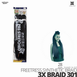 SHAKE-N-GO Freetress Synthetic 3X BRAID HAIR  #301 #28 inches