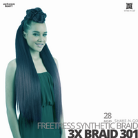 SHAKE-N-GO Freetress Synthetic 3X BRAID HAIR  #301 #28 inches