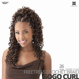 SHAKE-N-GO Freetress Synthetic Hair Crochet BRAID #Gogo Curl #26 inches