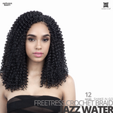 SHAKE-N-GO Freetress Synthetic Hair Crochet BRAID #Jazz Water #12 inches